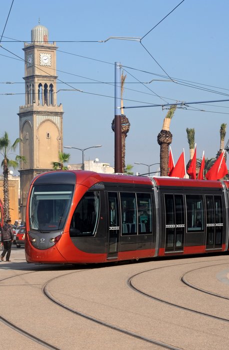 Szyny 41GPU Tata Steel wykorzystane do budowy nowej linii tramwajowej w Casablance